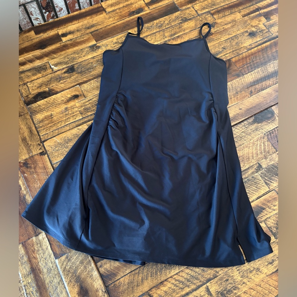 Old Navy Black Mini Power Soft Cami Athletic Dress